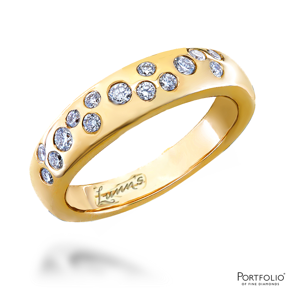 Diamond Yellow Gold Wedding Ring – Lunn's Jewellers