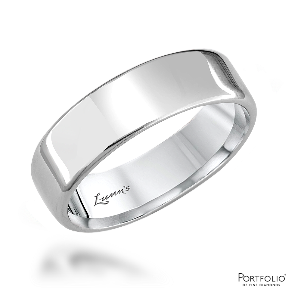 Platinum 6mm Softened Edge Wedding Ring – Lunn's Jewellers