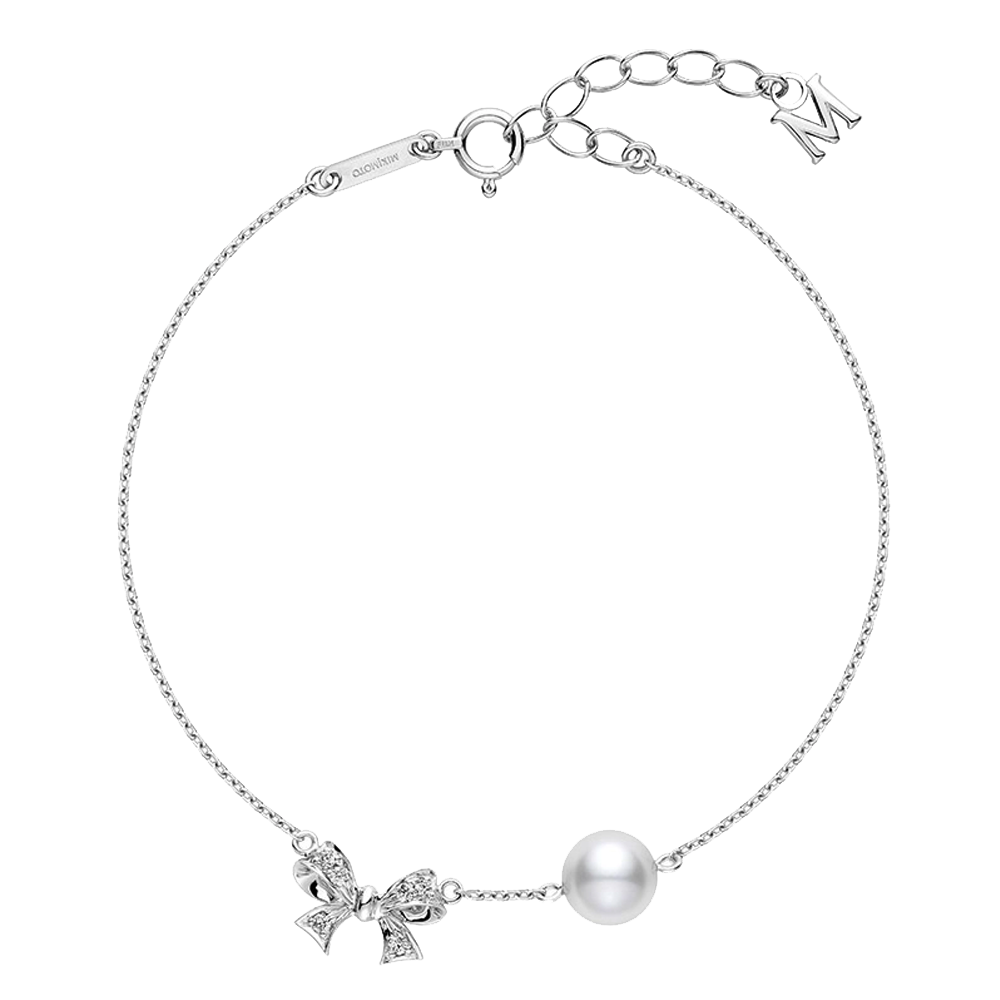 Mikimoto Pearl Bow Bracelet
