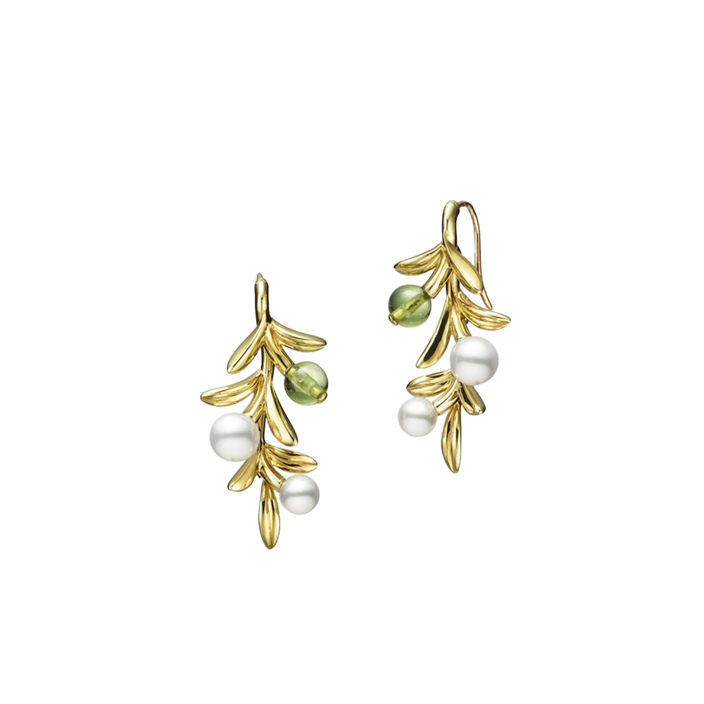 Mikimoto olive earrings discount
