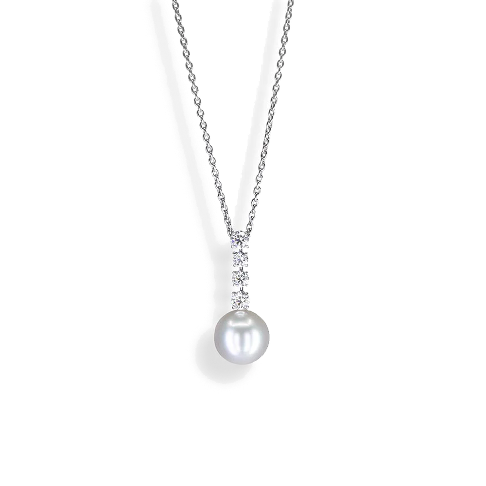 Mikimoto South Sea Pearl and Diamond Necklace