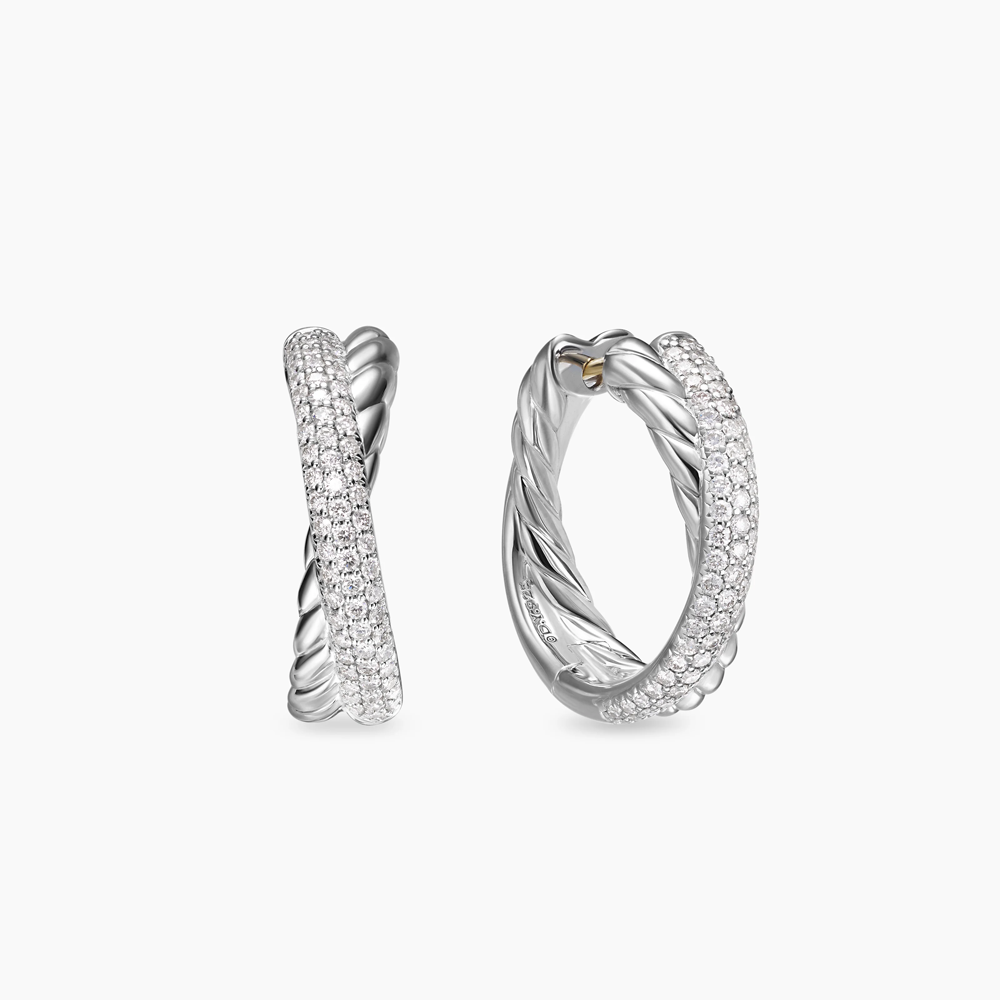 David Yurman Crossover shops Cable Earrings