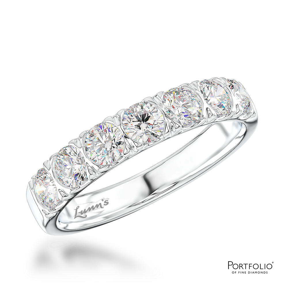 0.93ct Diamond Platinum Wedding Ring