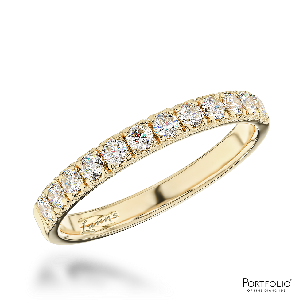 0.33ct Diamond Yellow Gold Wedding Ring