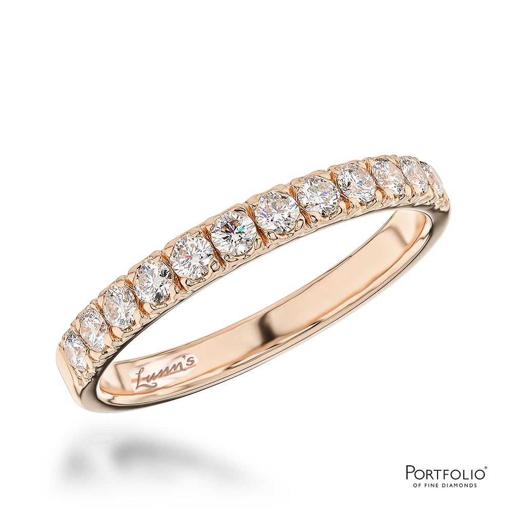 Lunns Eternity Rings Lunns Engagement Rings Diamond Rose Gold