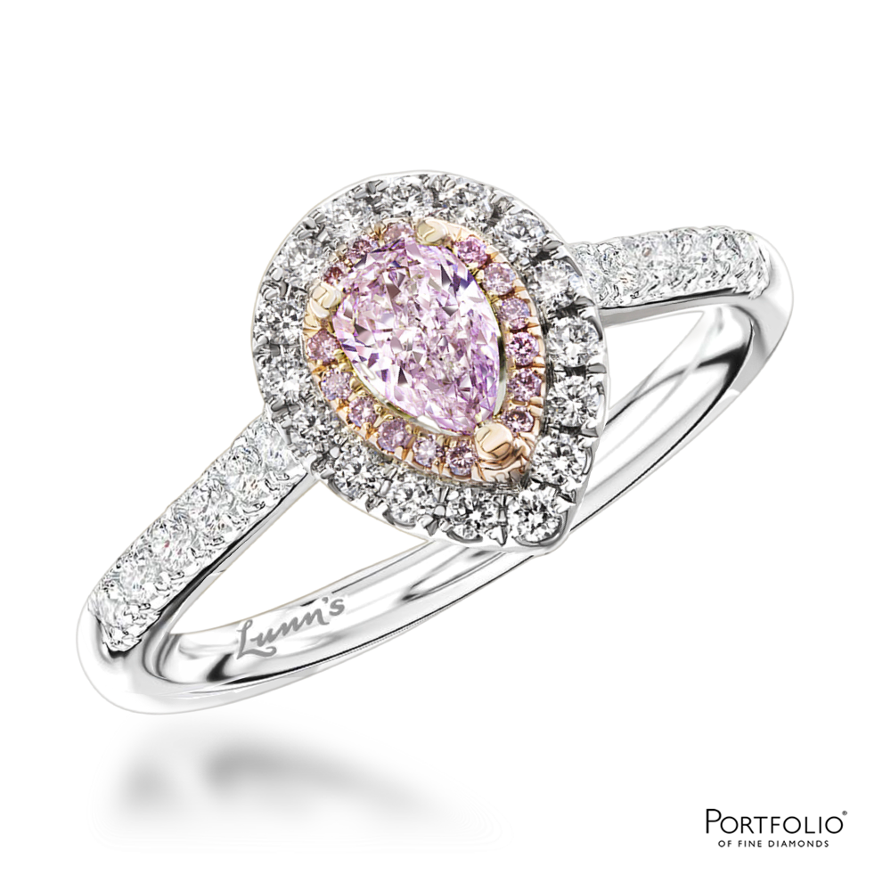 Cluster Natural Light Purple Diamond Platinum Ring – Lunn's