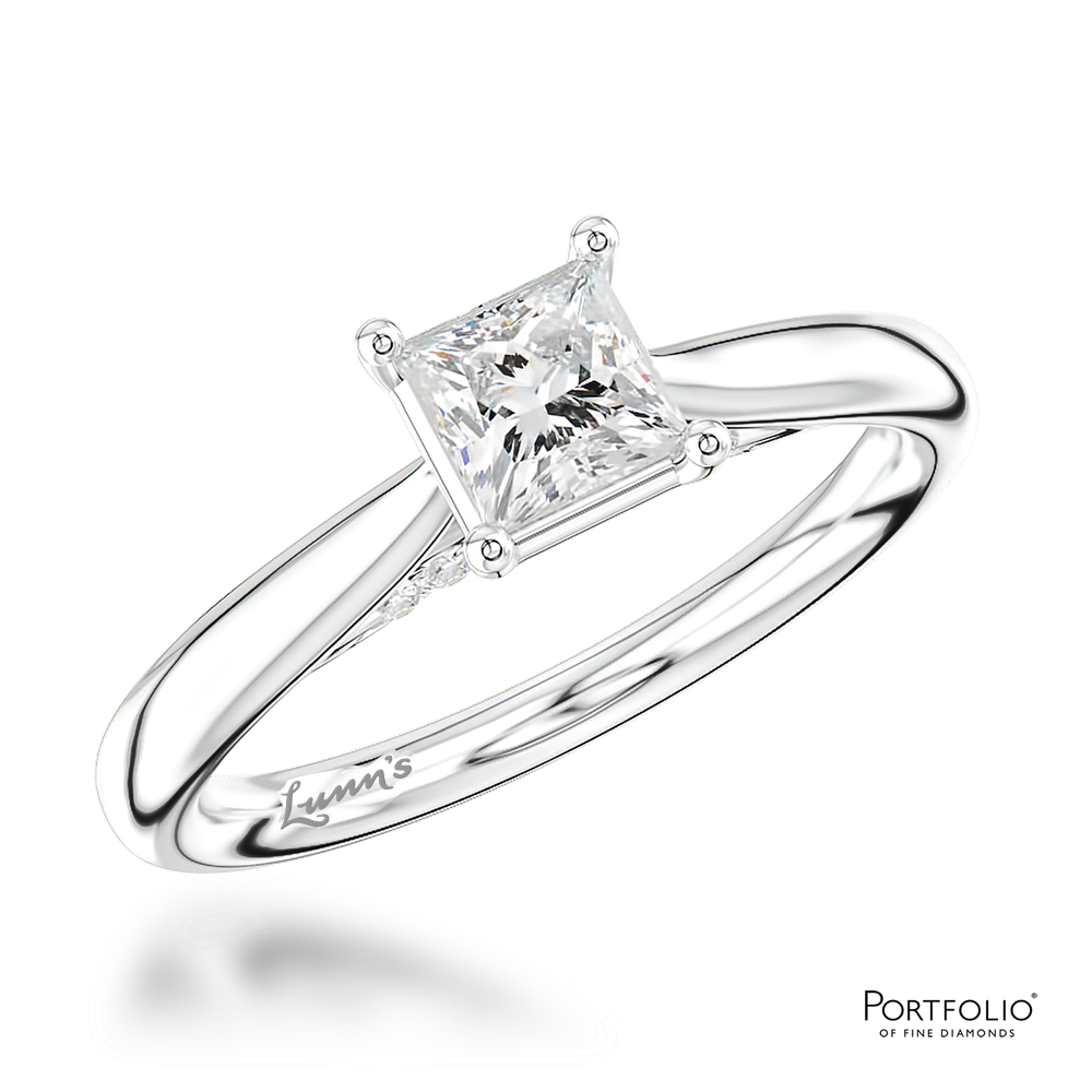 Solitaire 0.60ct E SI1 Diamond Platinum Ring