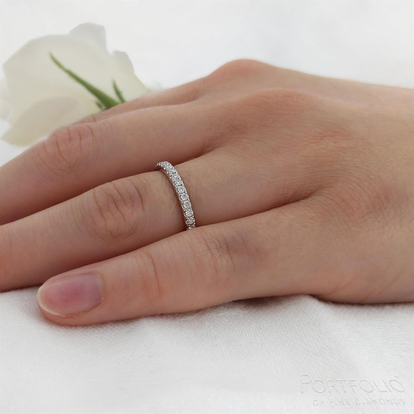 0.22ct Diamond Platinum Wedding Ring