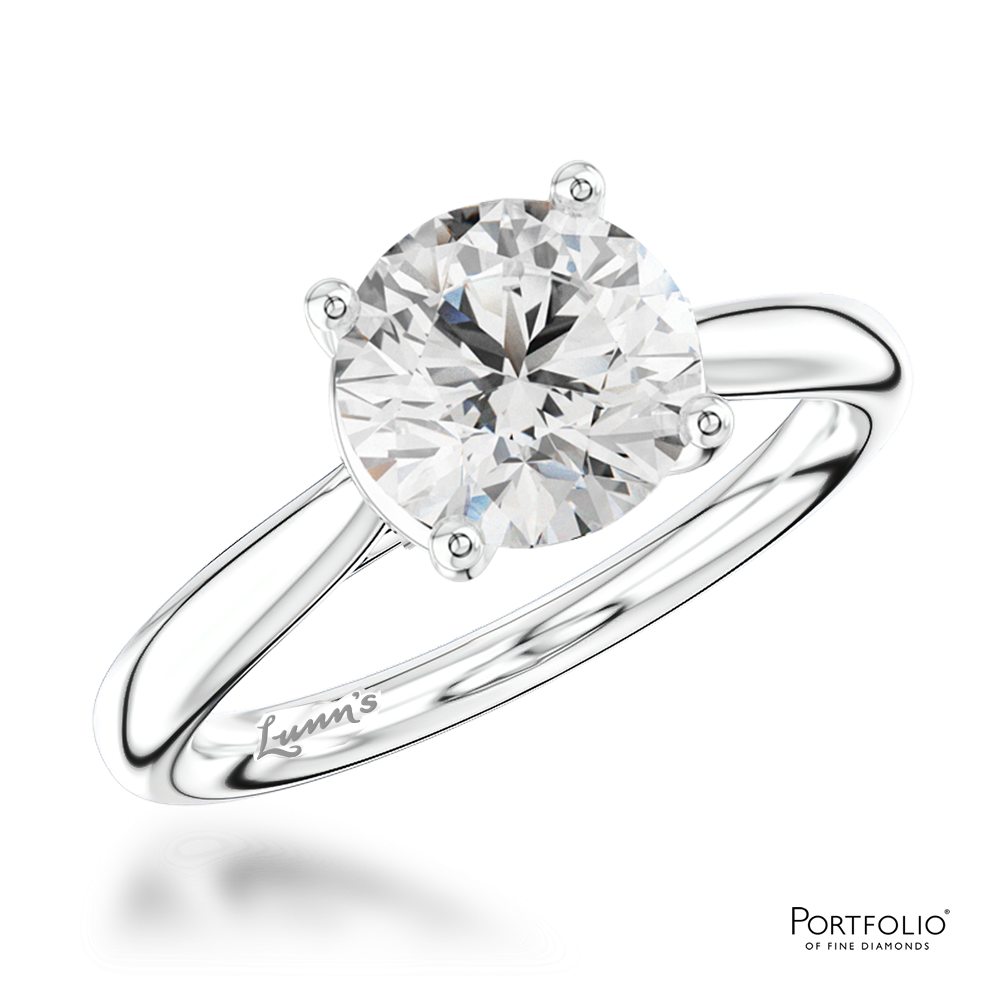 Solitaire 2.01ct G SI2 Diamond Platinum Ring