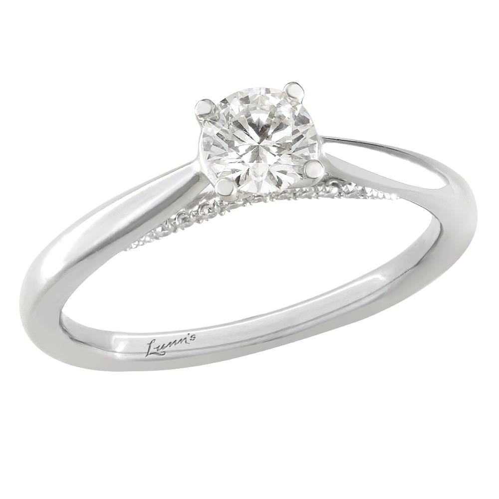 Pre-Owned Solitaire 0.50ct G SI1 Diamond Platinum RIng