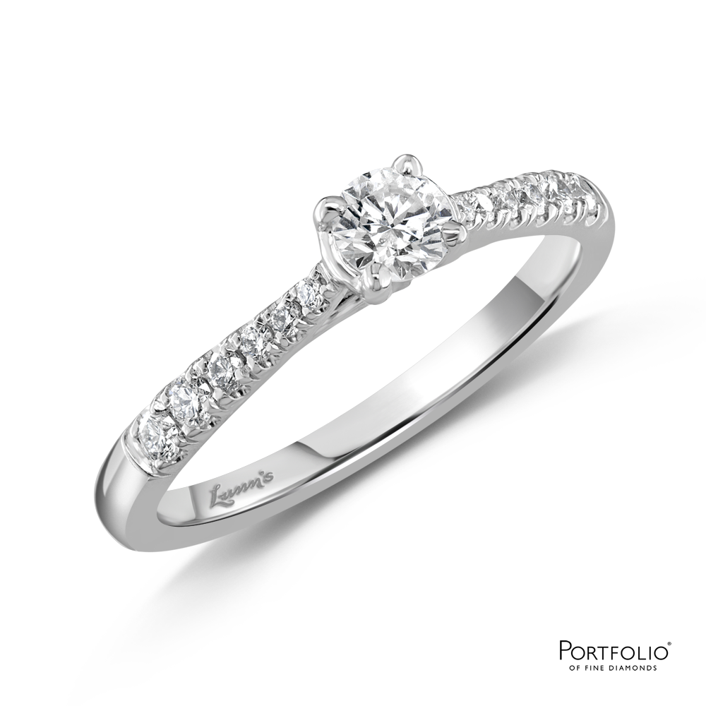 Pre-Owned Solitaire 0.25ct D SI1 Diamond Platinum Ring