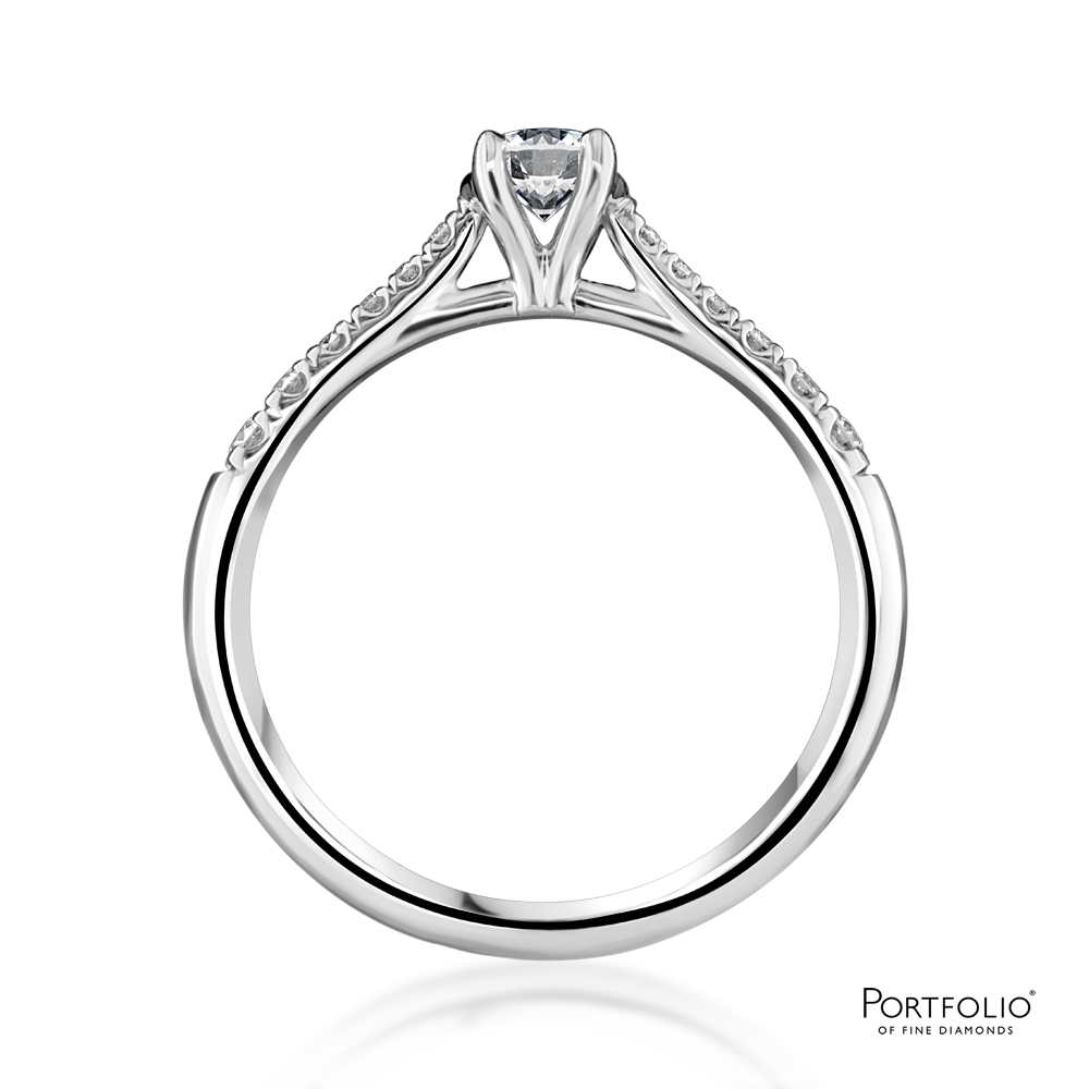 Pre-Owned Solitaire 0.25ct D SI1 Diamond Platinum Ring