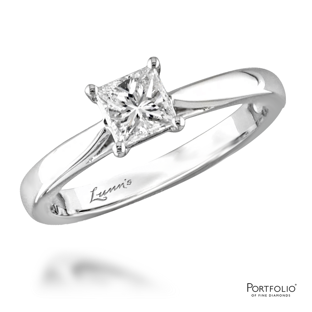 Pre-Owned Solitaire 0.81ct D VS1 Diamond Platinum Ring