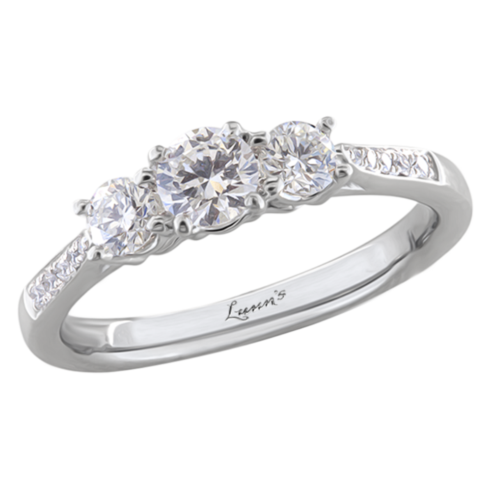 PreOwned Three Stone 0.30ct G VS2 Diamond Platinum Ring Lunn's Jewellers
