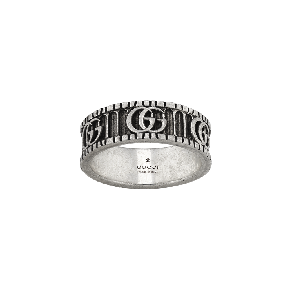 Gg ring silver sale