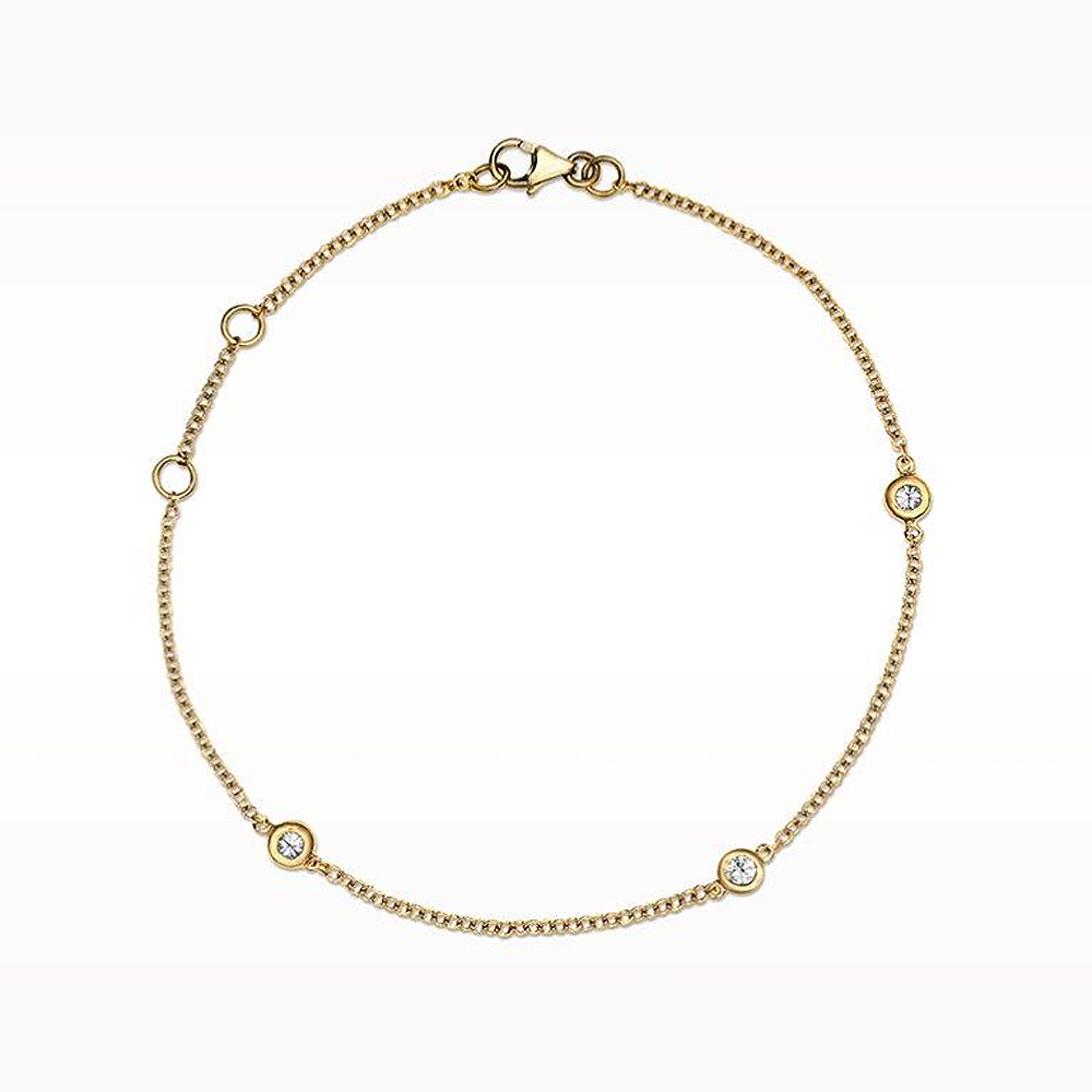 Love Diamonds Diamond Yellow Gold Bracelet – Lunn's Jewellers