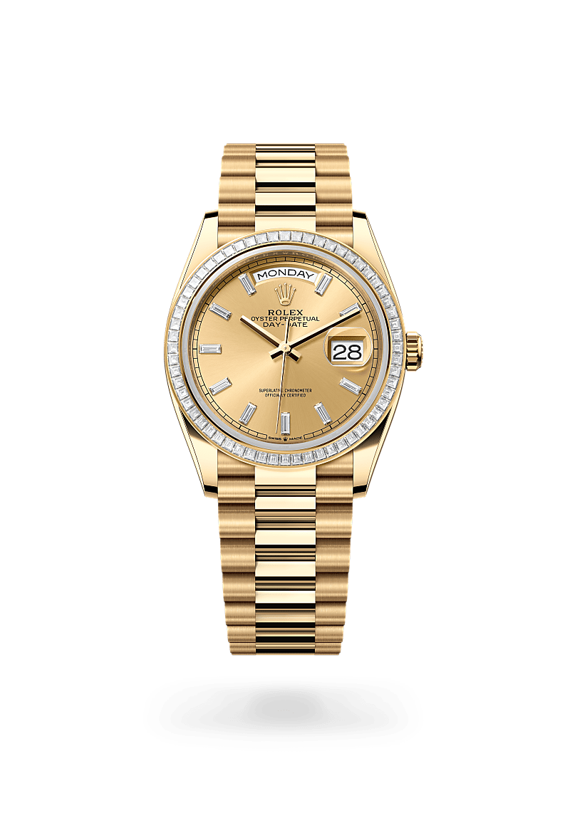 Rolex Datejust 41 Champagne Diamond Rolex 41mm Day Date Gold Rolex