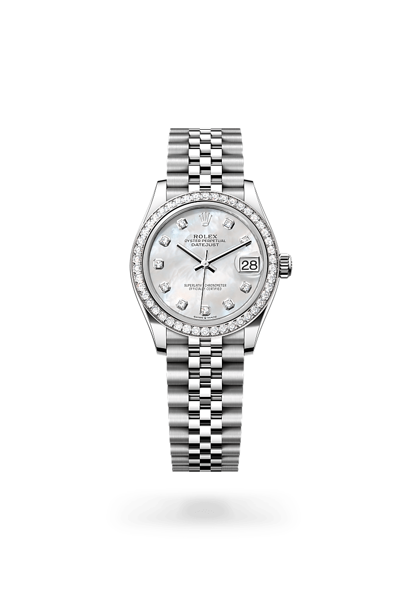 Rolex datejust 31 silver hotsell