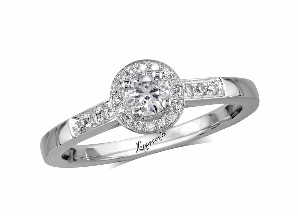 Cluster 0.20ct E VS Diamond Platinum Ring Lunn's Jewellers