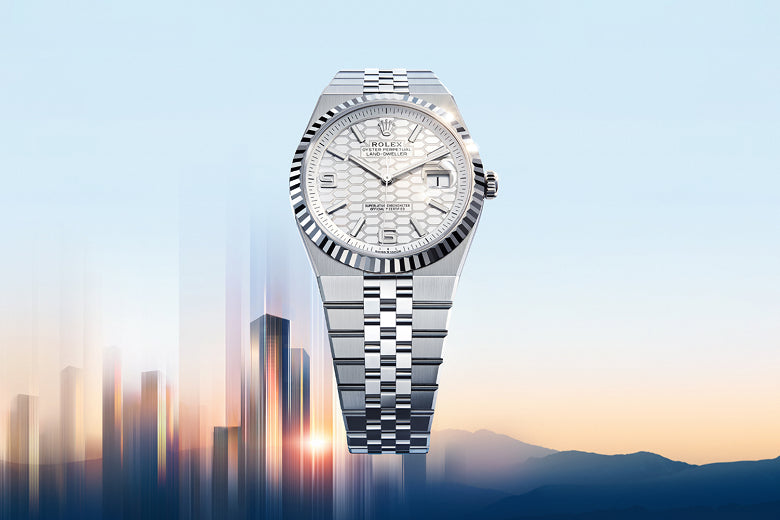 rolex new watches 2025 the land dweller cover m127334 0001 2501fj 001 portrait