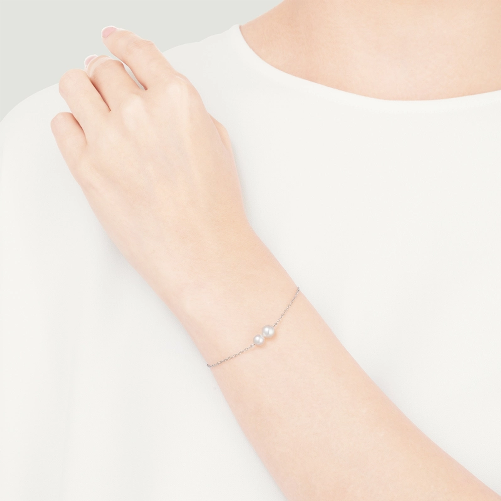 Mikimoto Pearl Chain Bracelet