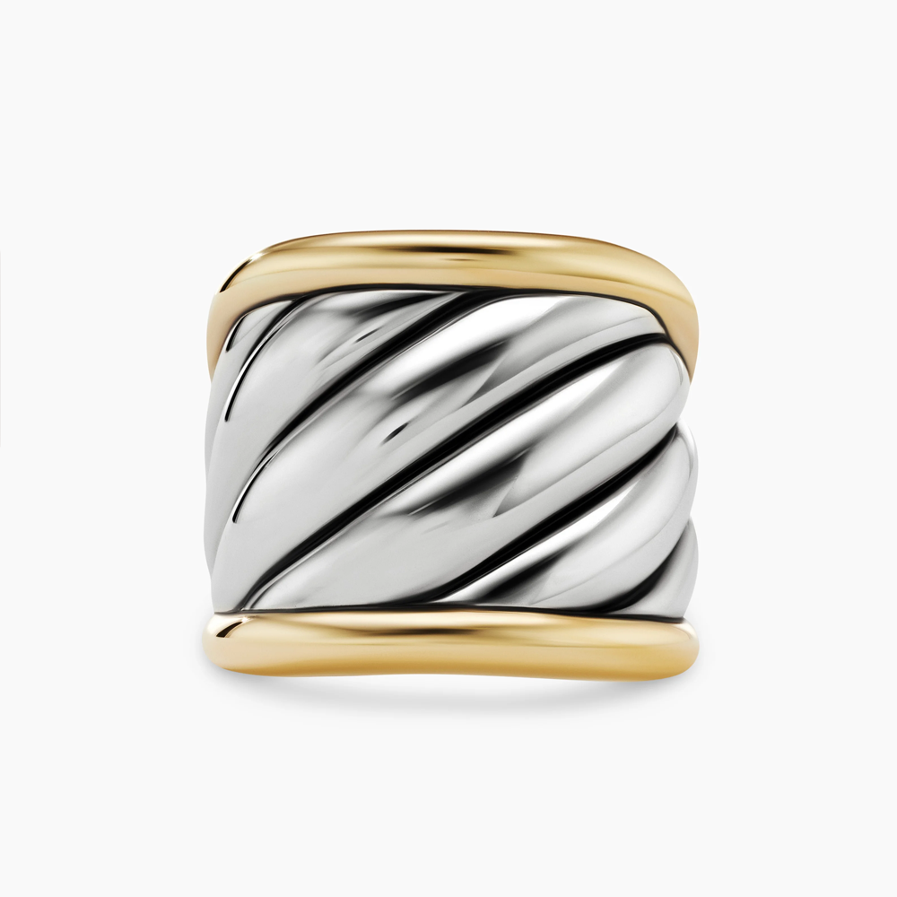 David Yurman Sculpted Cable Saddle Ring