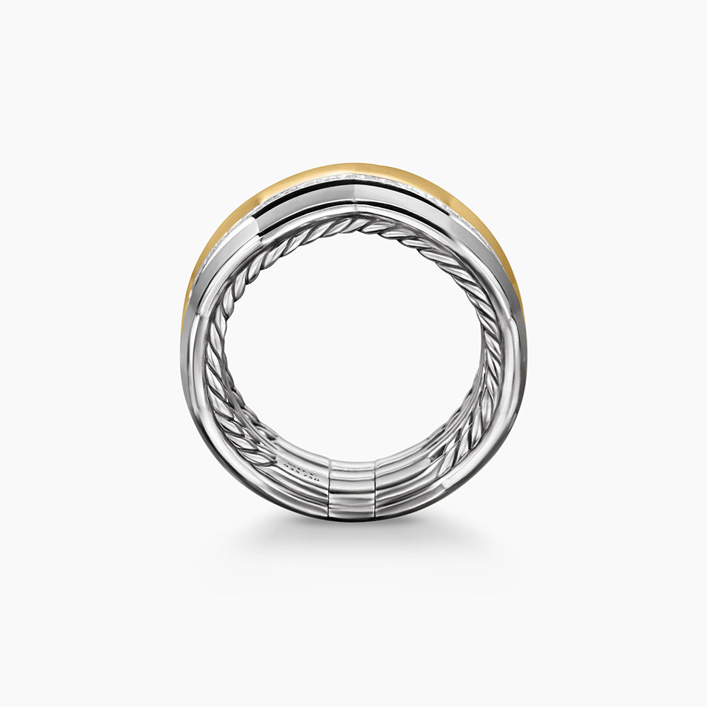 David Yurman Stax Zig Zag Three Row Ring