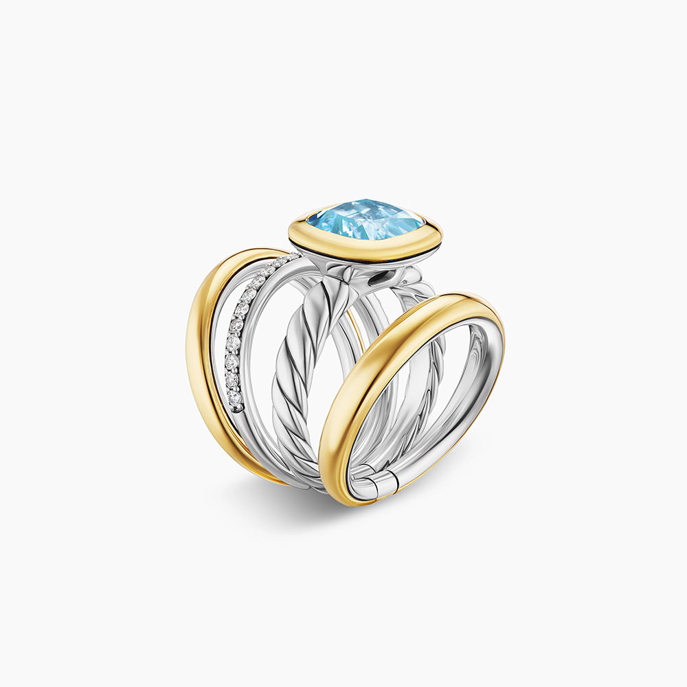 David Yurman Mercer® Four Row Stone Ring