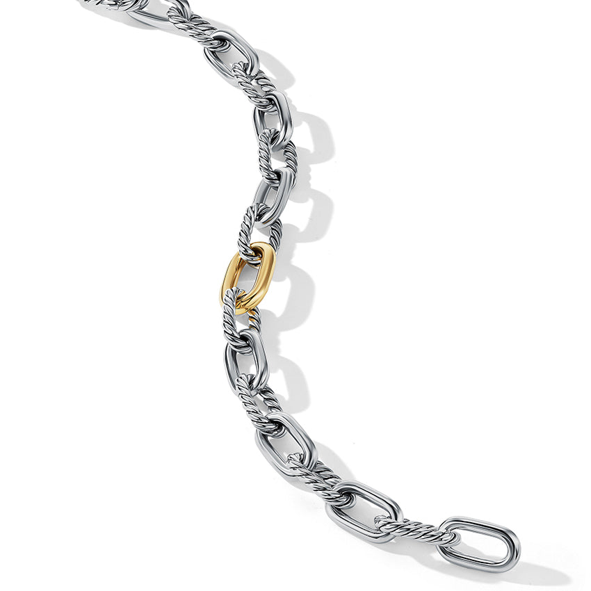 David Yurman DY Madison® Chain Bracelet with 18ct Yellow Gold