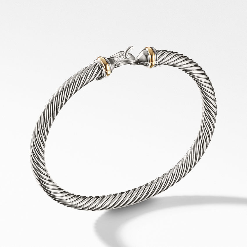 David Yurman Cable Classic Collection® Buckle Bracelet with 18ct Yellow Gold B09308S8M