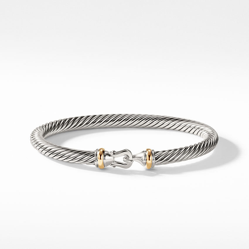 David Yurman Cable Classic Collection® Buckle Bracelet with 18ct Yellow Gold B09308S8M
