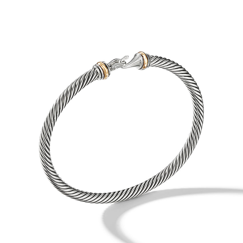 David Yurman Cable Classic Buckle Bracelet with 18ct Gold