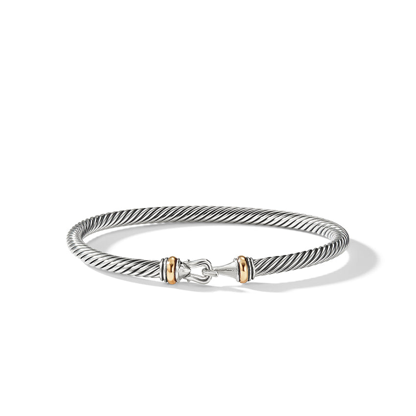 David Yurman Cable Classic Buckle Bracelet with 18ct Gold