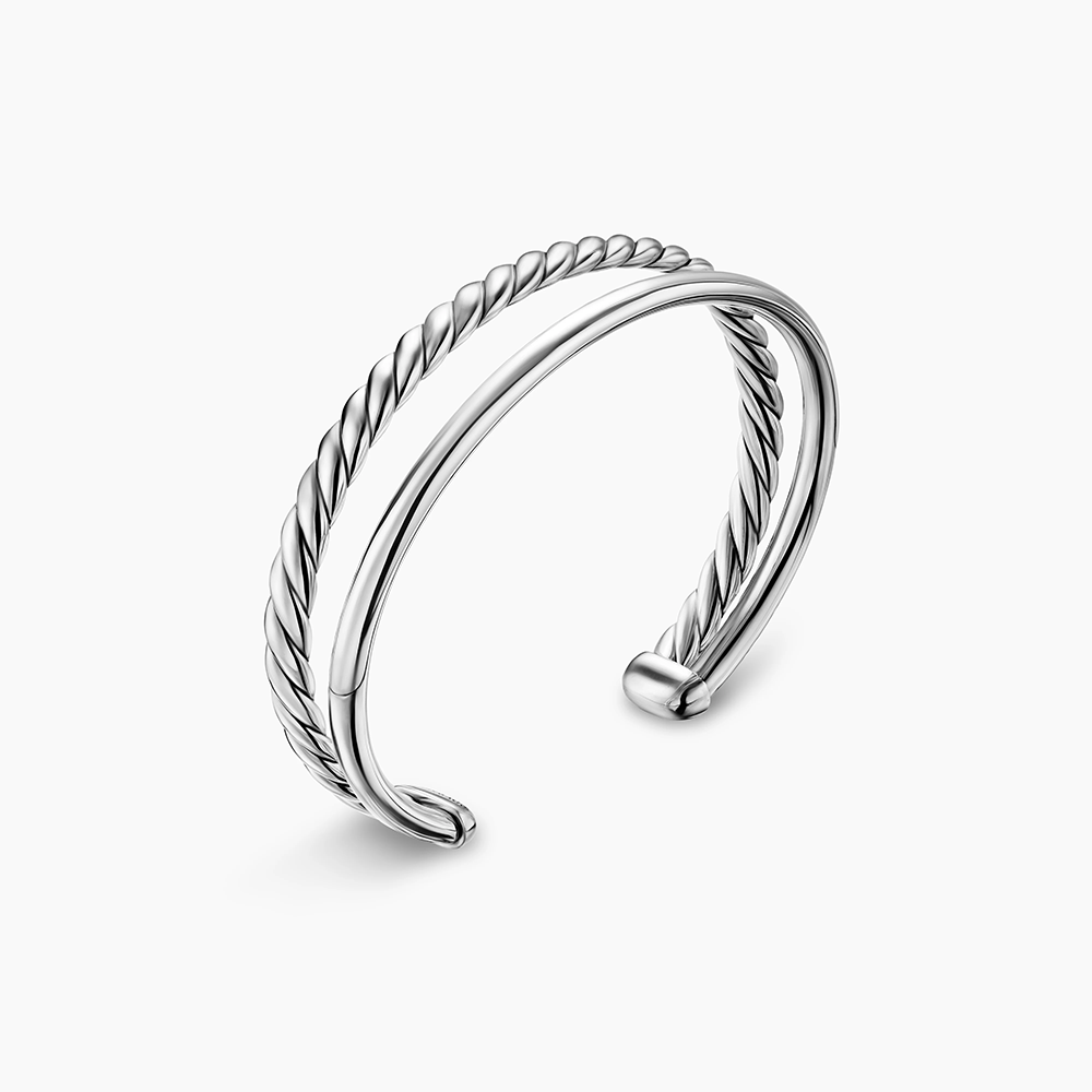 David Yurman Mercer® Two Row Cuff Bracelet