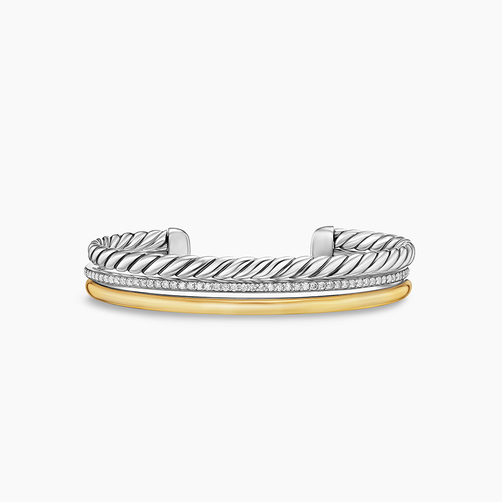 David Yurman Mercer ® Three Row Cuff Bracelet