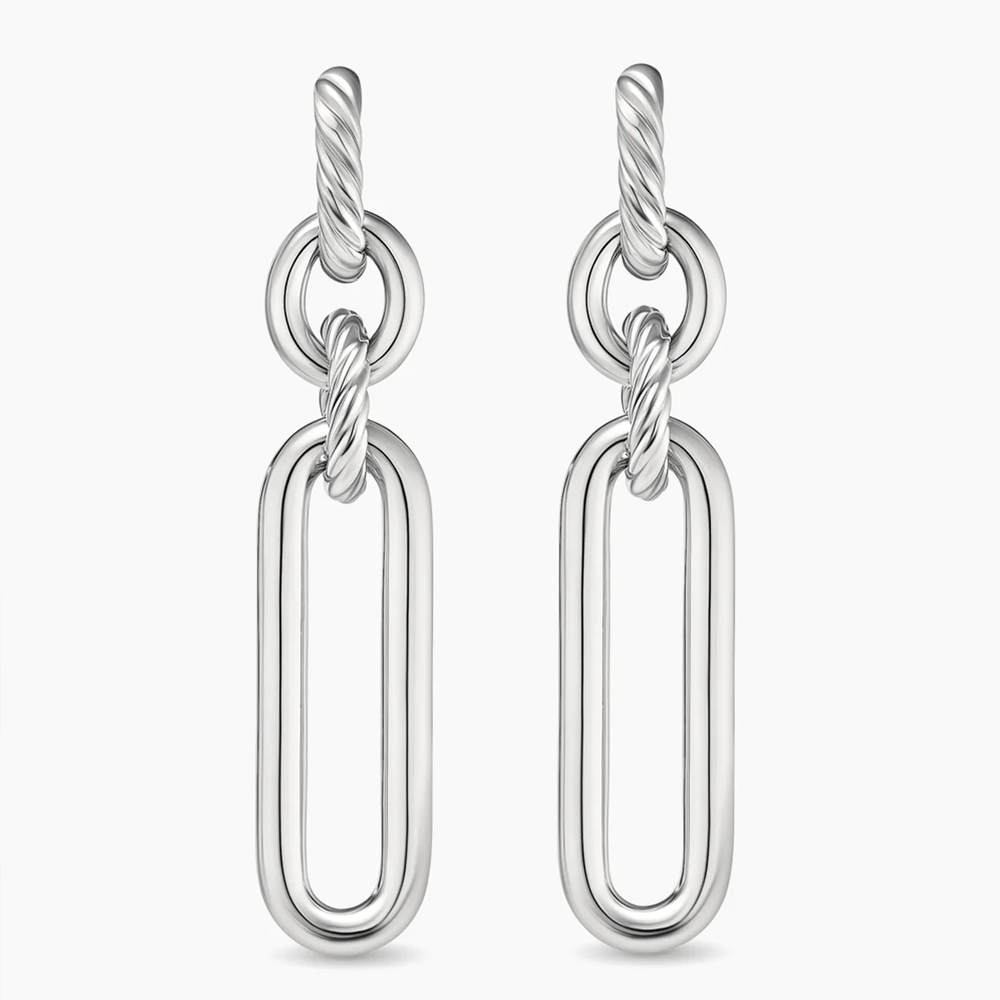 David Yurman Lexington Double Link Drop Earrings