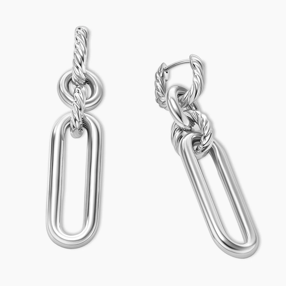 David Yurman Lexington Double Link Drop Earrings