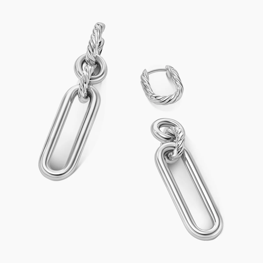 David Yurman Lexington Double Link Drop Earrings