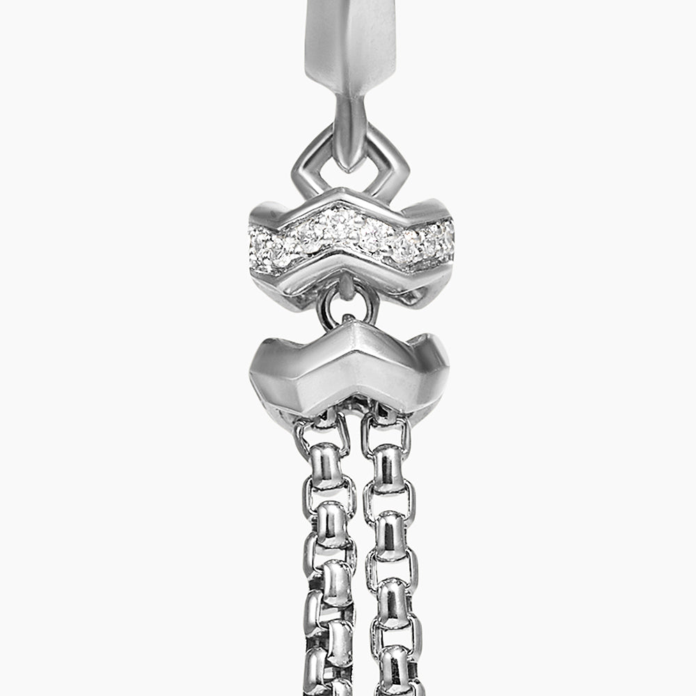David Yurman Stax Zig Zag Chain Drop Earrings