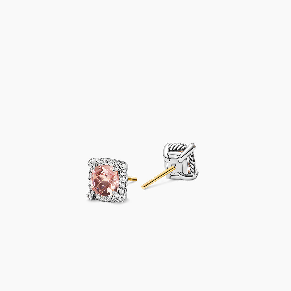 David Yurman Petite Chatelaine® Pavé Bezel Stud Earrings