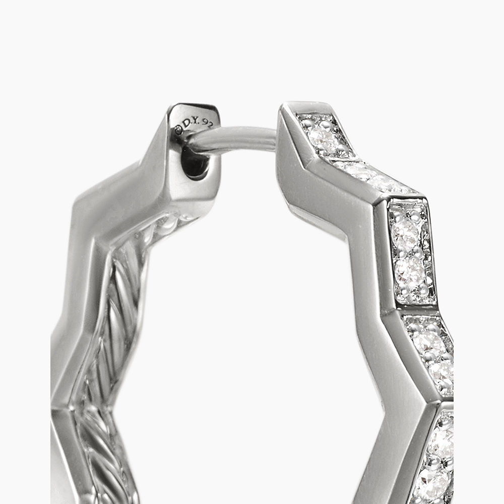 David Yurman Stax Zig Zag Hoop Earrings