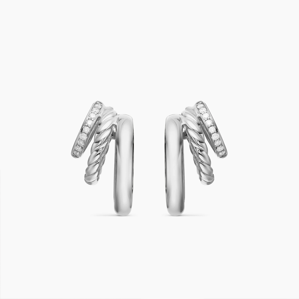 David Yurman DY Mercer® Three Row Hoop Earrings