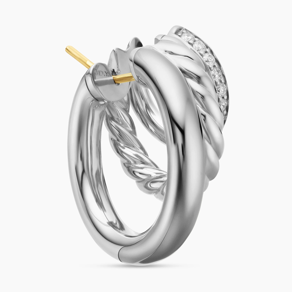 David Yurman DY Mercer® Three Row Hoop Earrings