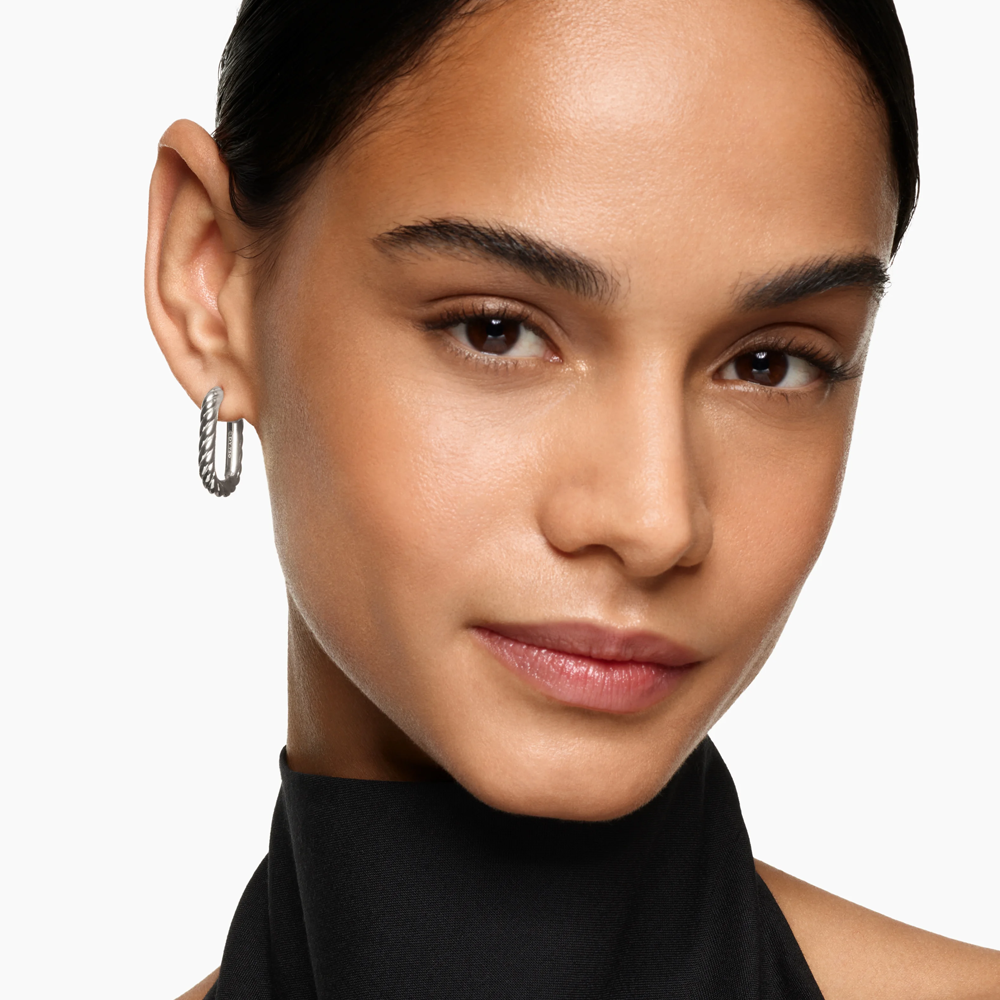 DY Madison® Cable Hoop Earrings