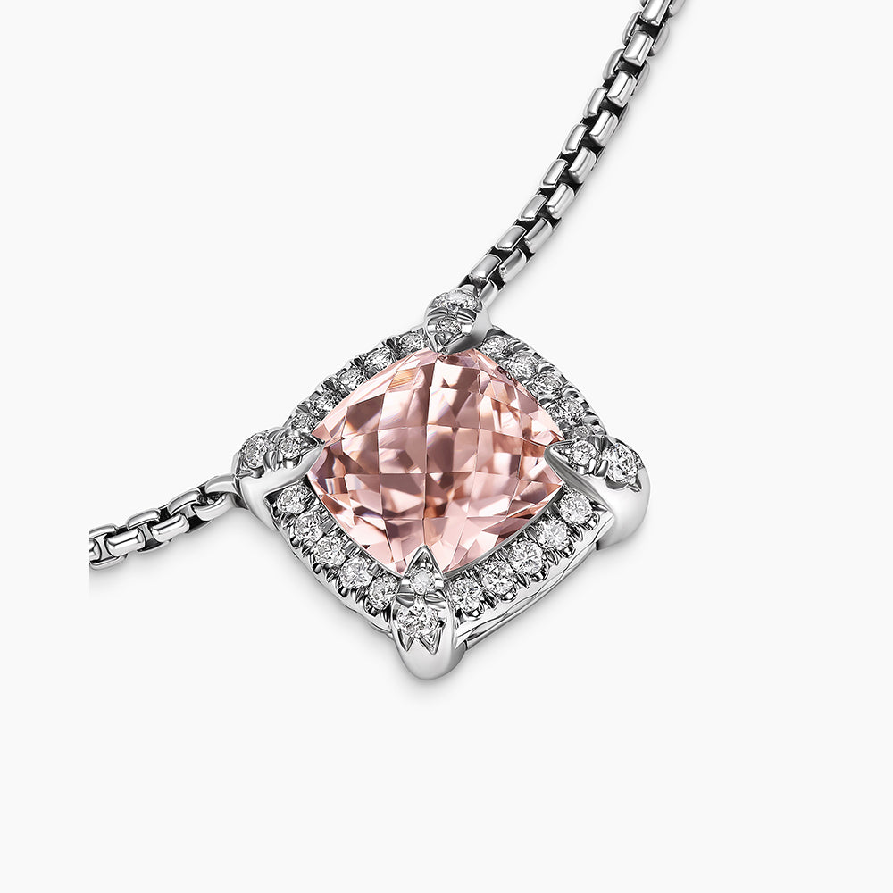 David Yurman Petite Chatelaine® Pavé Bezel Pendant Necklace