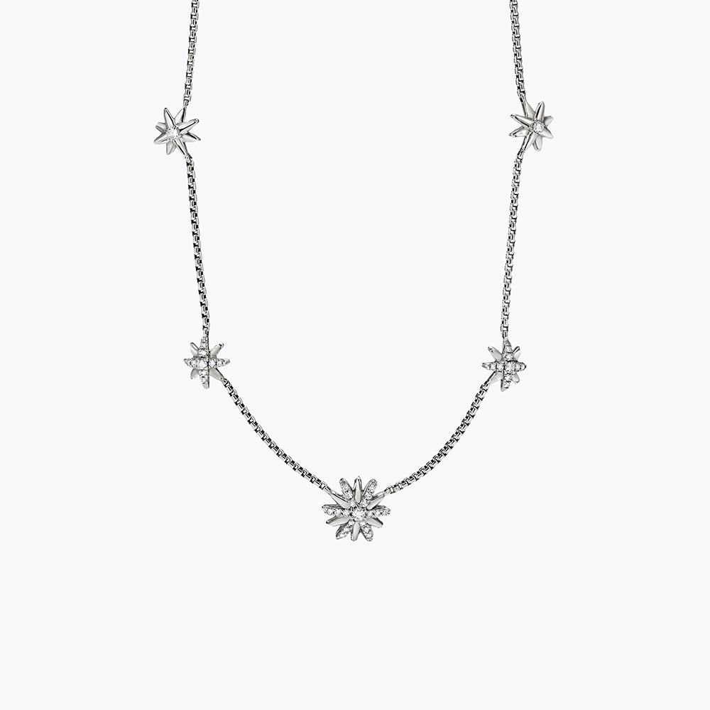 David Yurman Starburst Station Chain Necklace