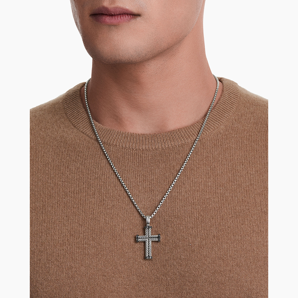 David Yurman Chevron Cross Pendant