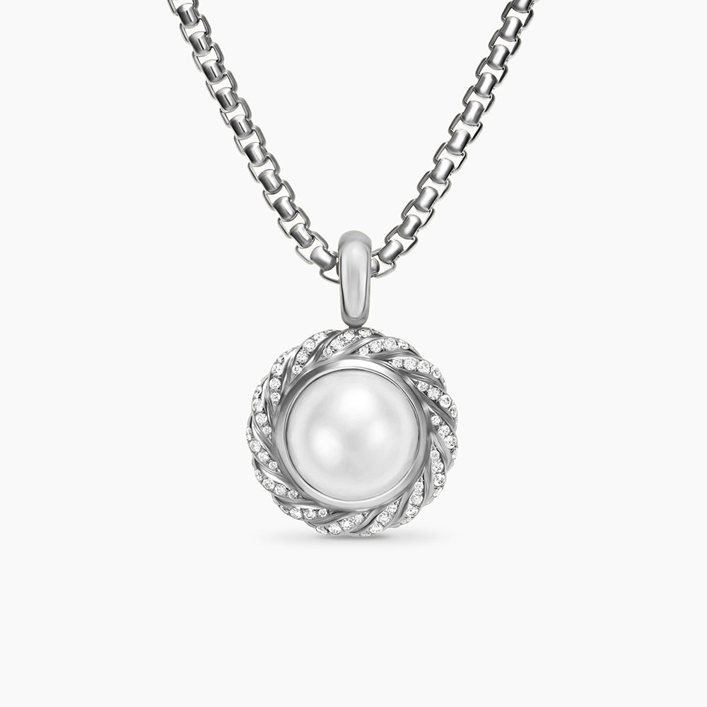 David Yurman Pearl Classics Cable Halo Amulet