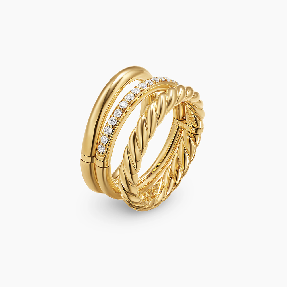 David Yurman Mercer® Three Row Ring
