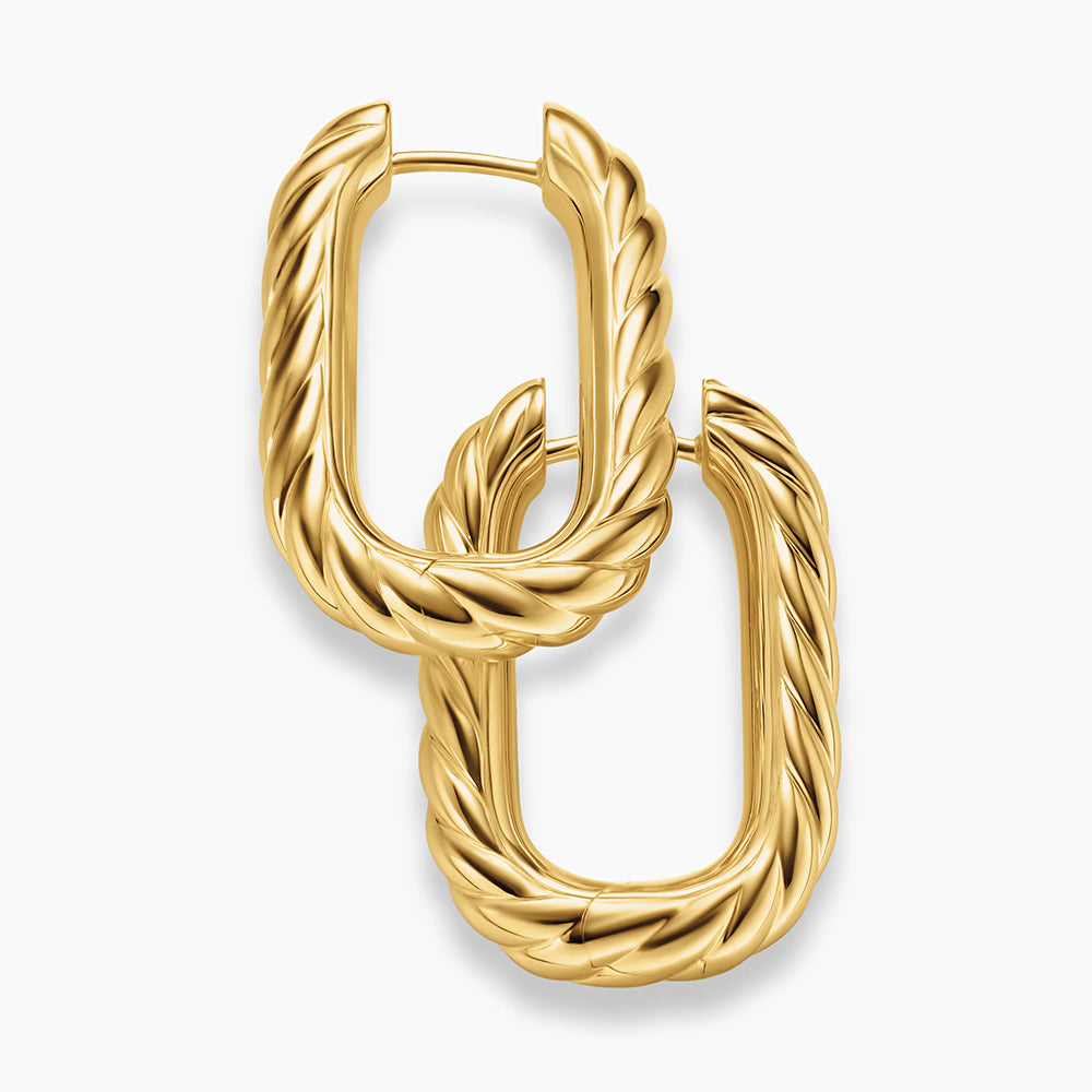 DY Madison® Cable Hoop Earrings